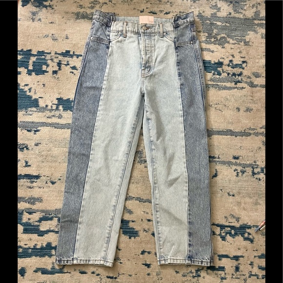 Revice Gemini Crossroads Two Tone Mom Jeans Size 32 12 - Picture 2 of 9